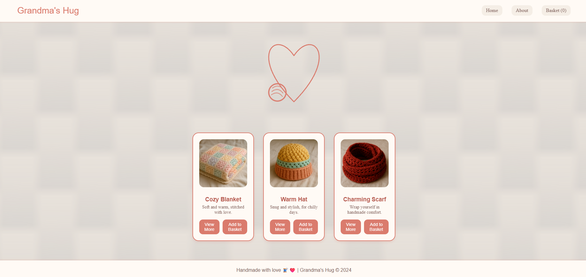 Craft business shop sample build preview