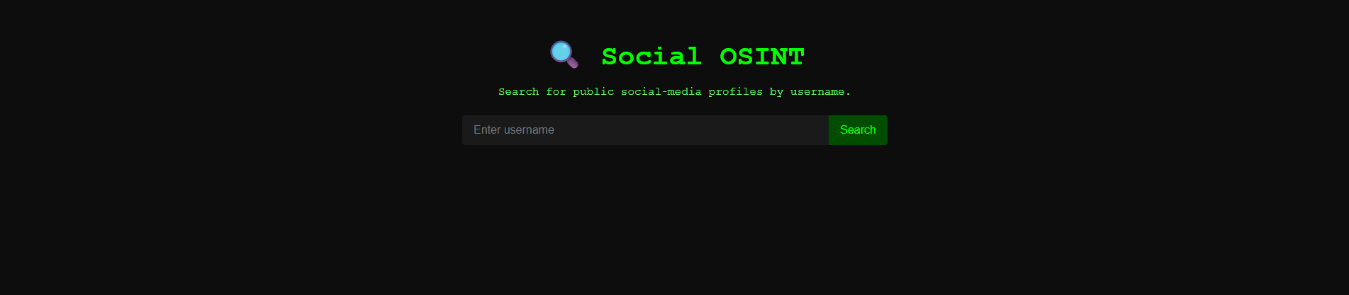 OSINT project preview